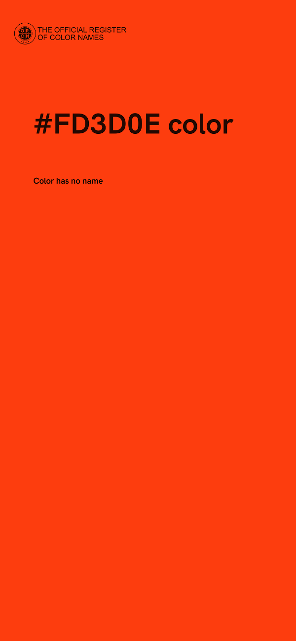 #FD3D0E color image