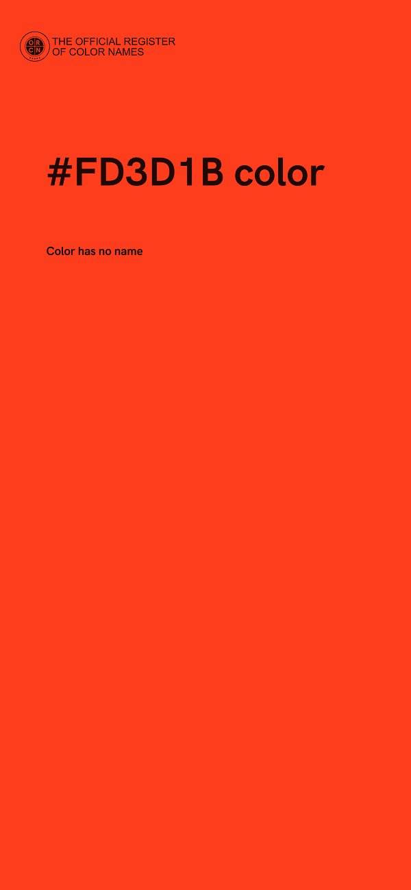 #FD3D1B color image