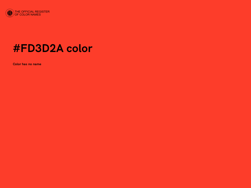 #FD3D2A color image