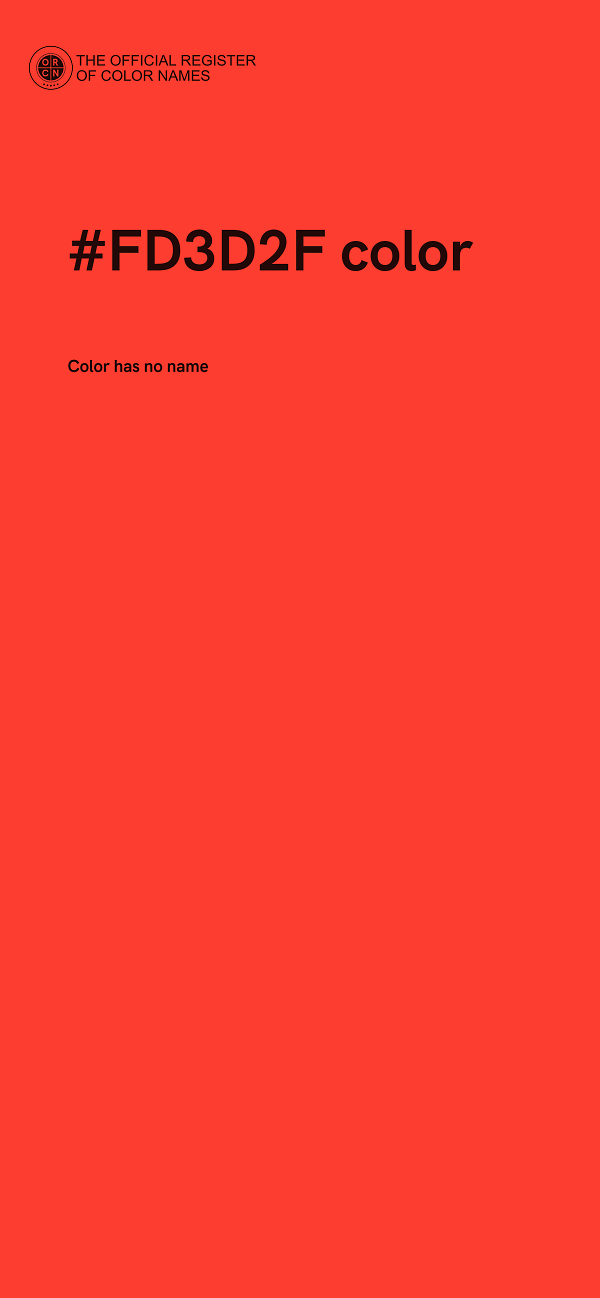 #FD3D2F color image