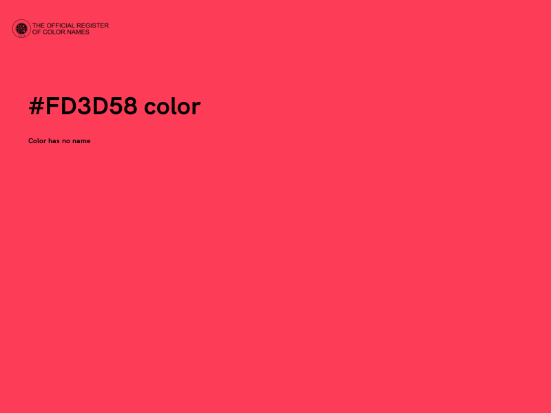 #FD3D58 color image