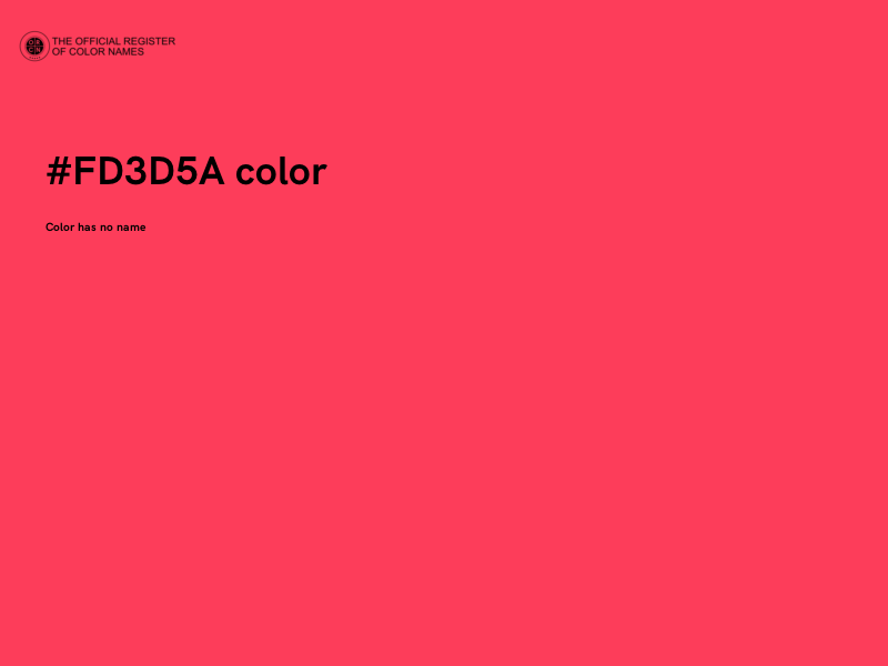 #FD3D5A color image