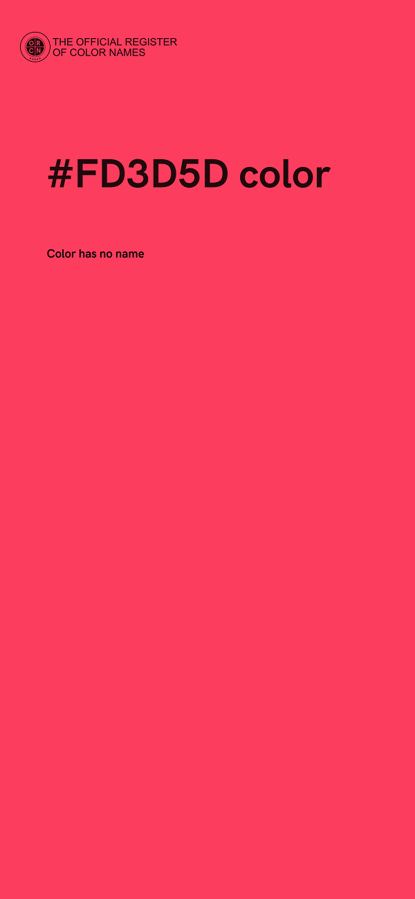 #FD3D5D color image