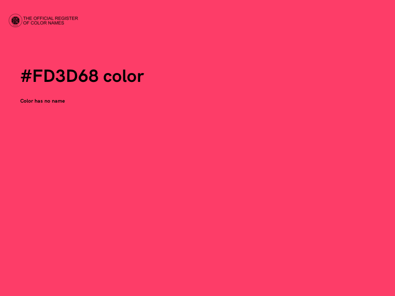 #FD3D68 color image