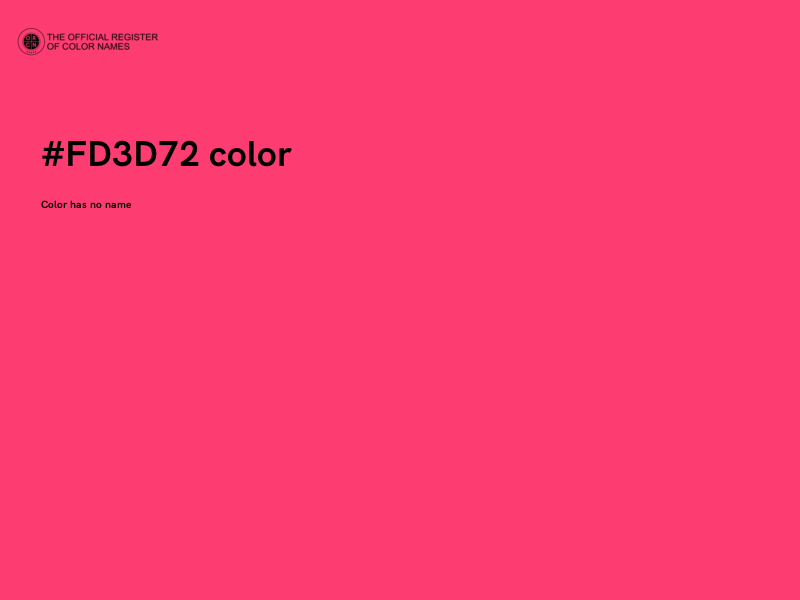 #FD3D72 color image