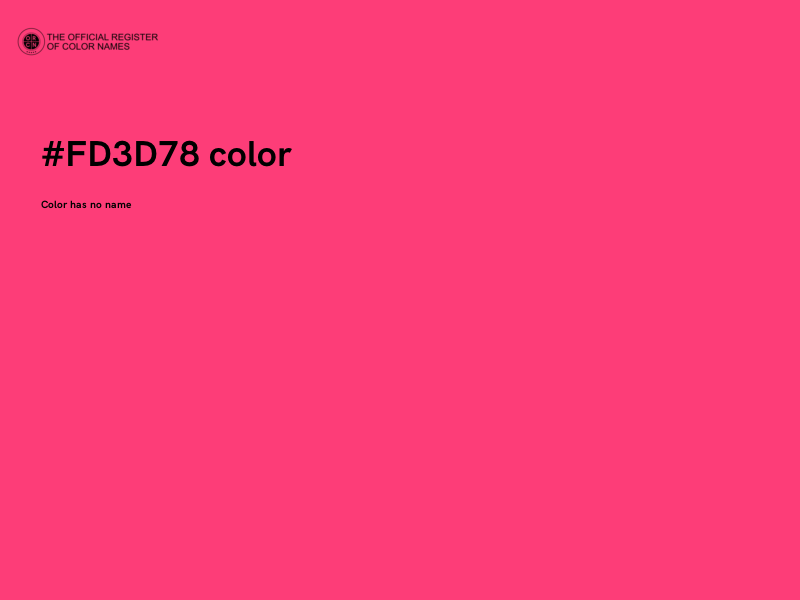 #FD3D78 color image