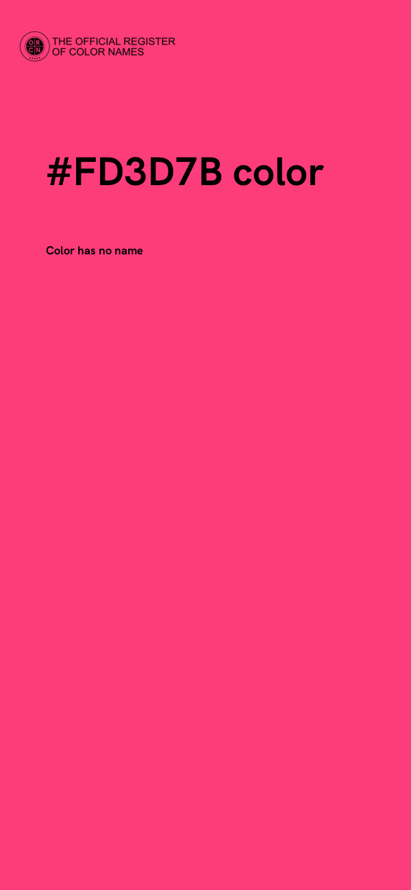 #FD3D7B color image