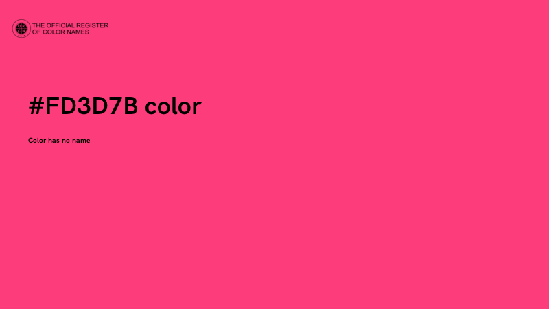 #FD3D7B color image