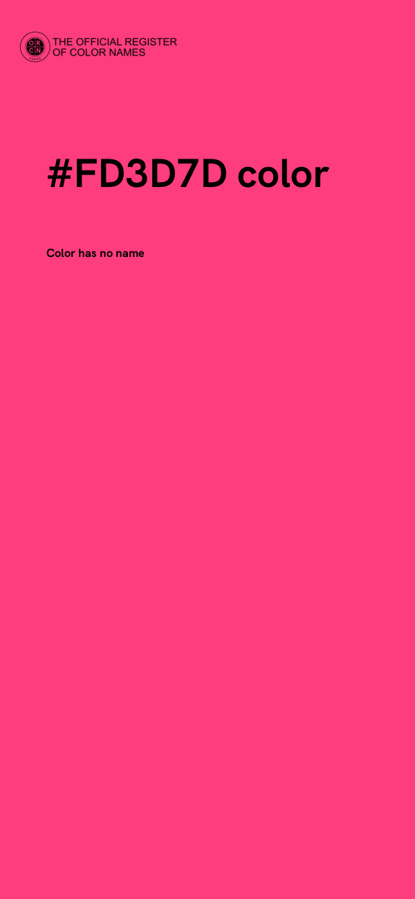 #FD3D7D color image