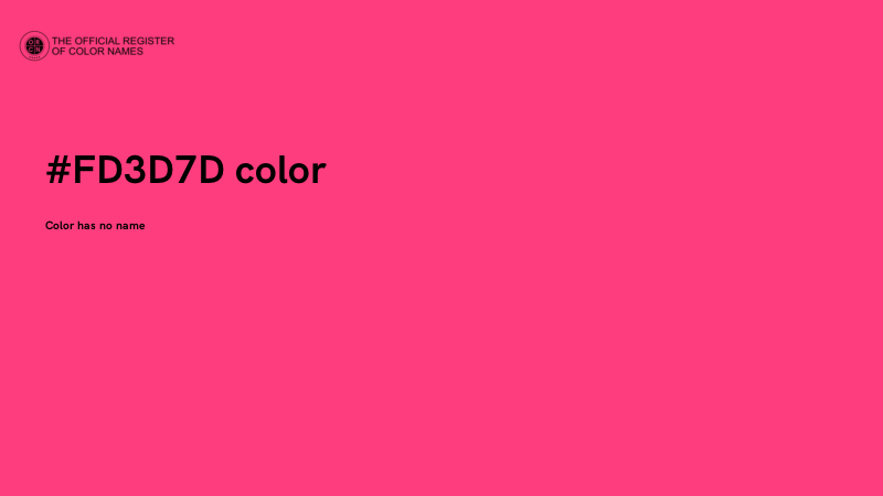 #FD3D7D color image