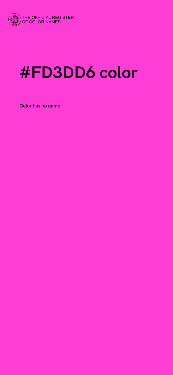 #FD3DD6 color image