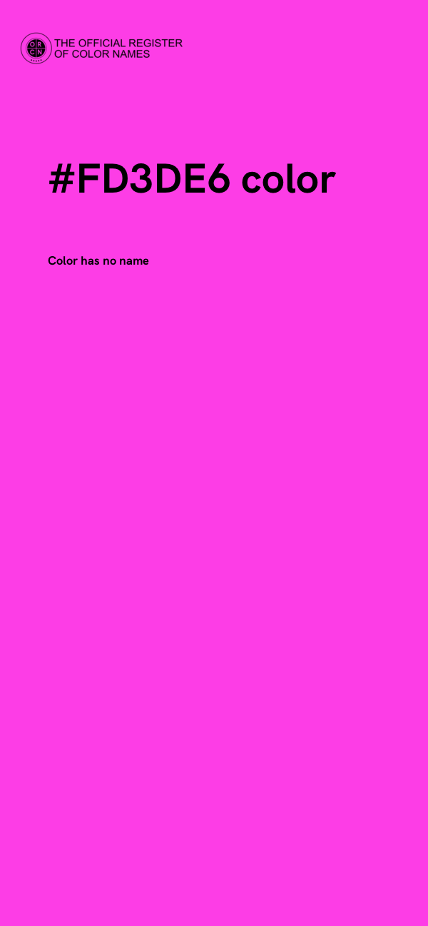 #FD3DE6 color image