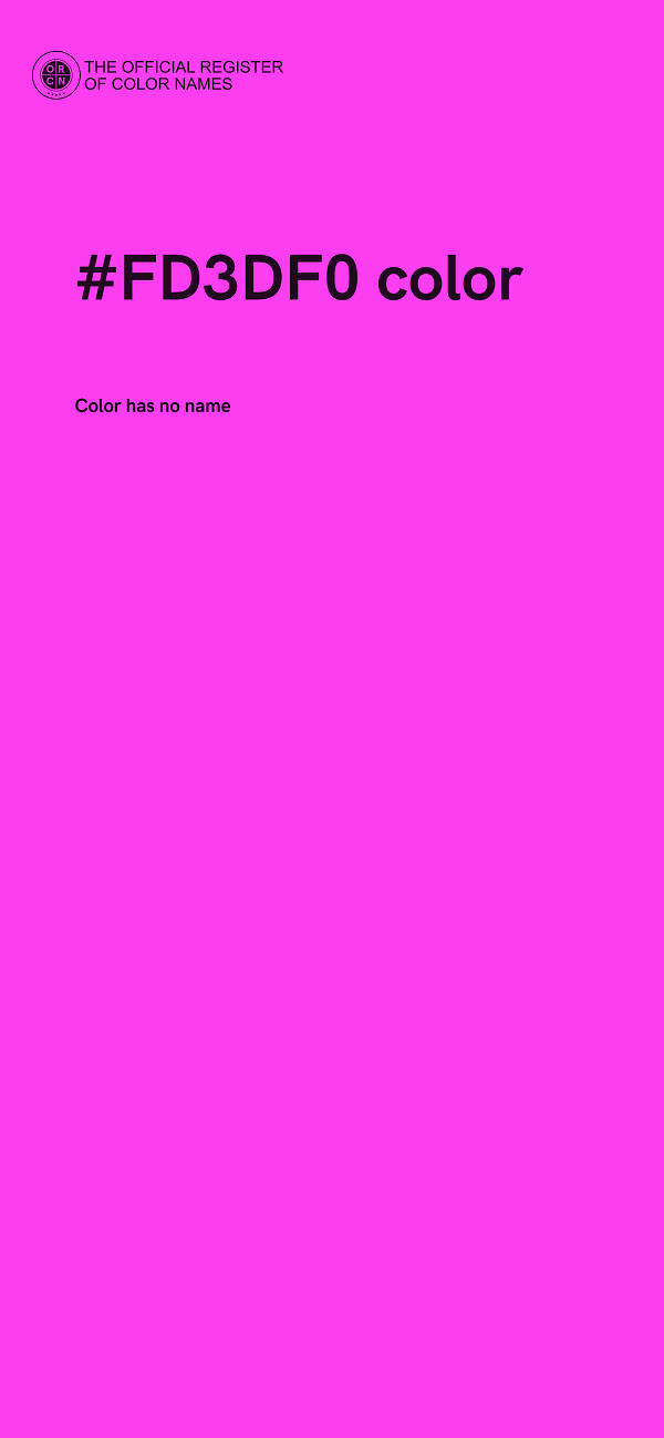 #FD3DF0 color image