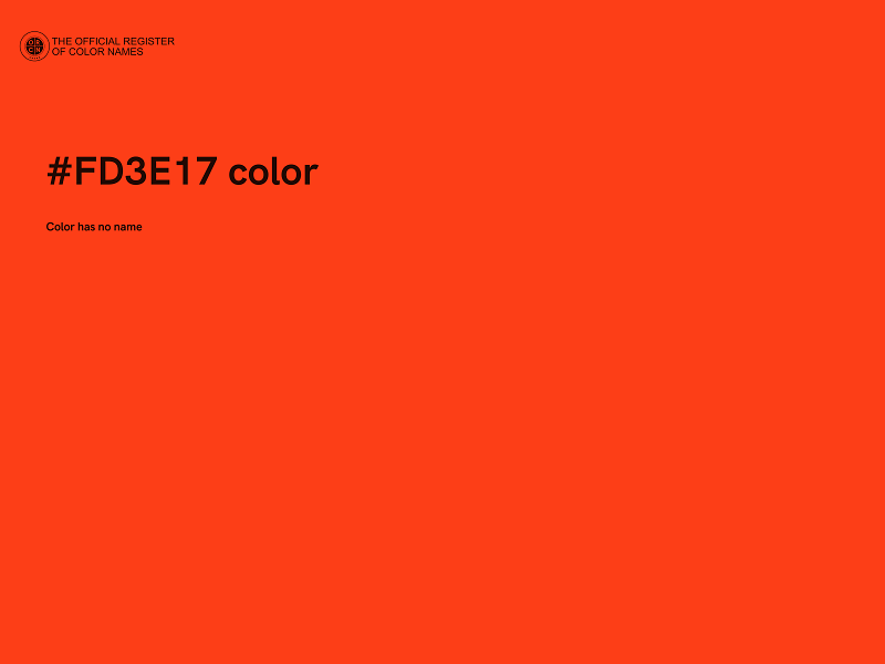 #FD3E17 color image