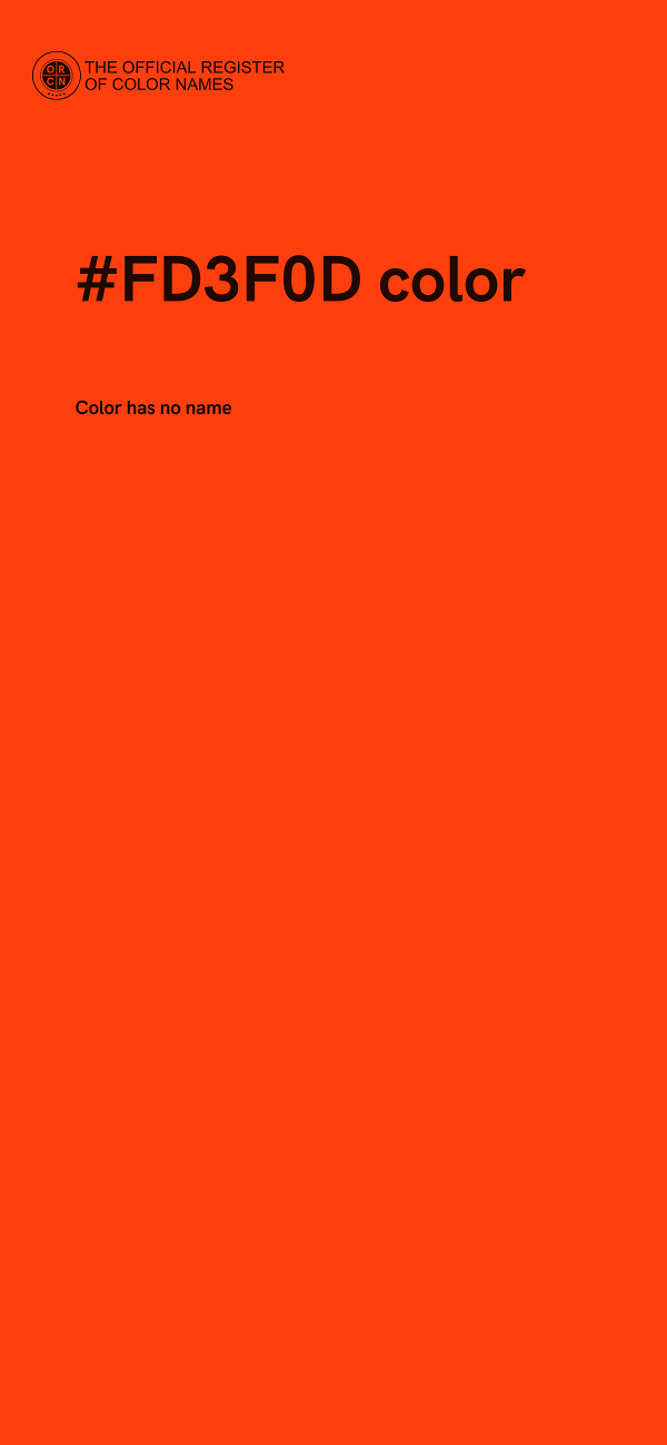 #FD3F0D color image
