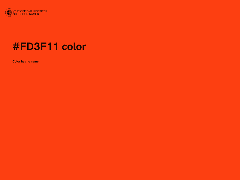#FD3F11 color image
