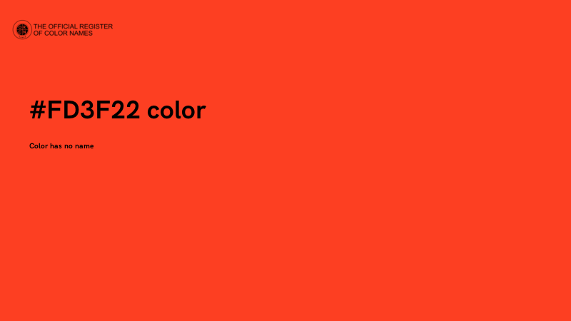 #FD3F22 color image