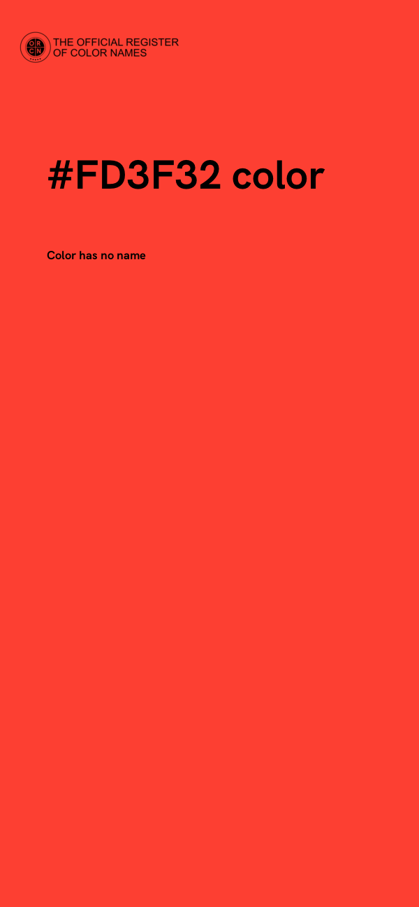 #FD3F32 color image