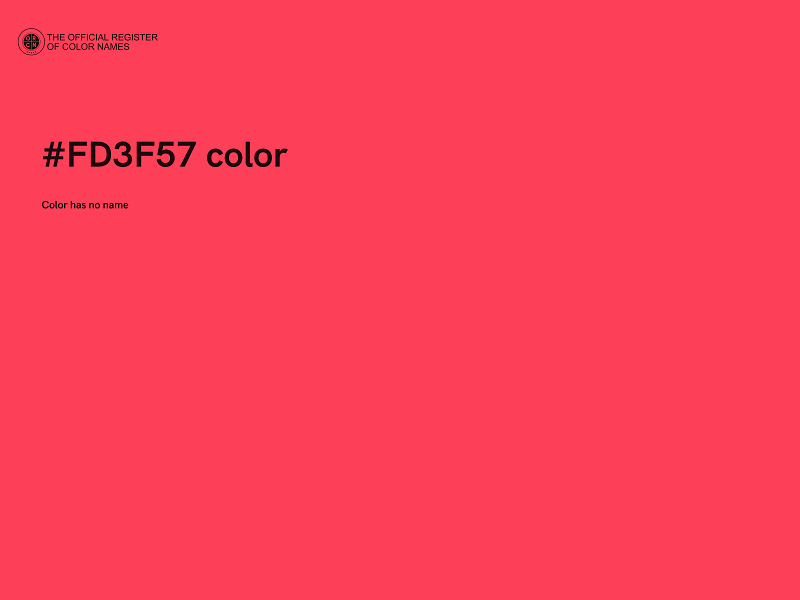 #FD3F57 color image