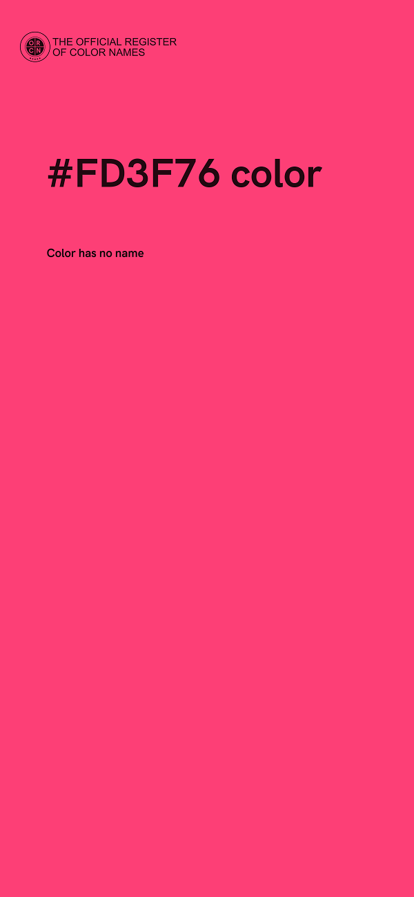 #FD3F76 color image