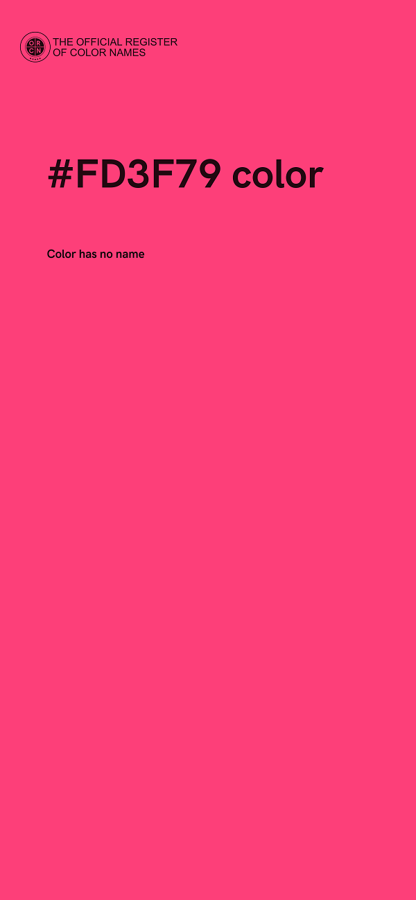 #FD3F79 color image