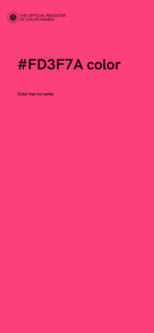 #FD3F7A color image