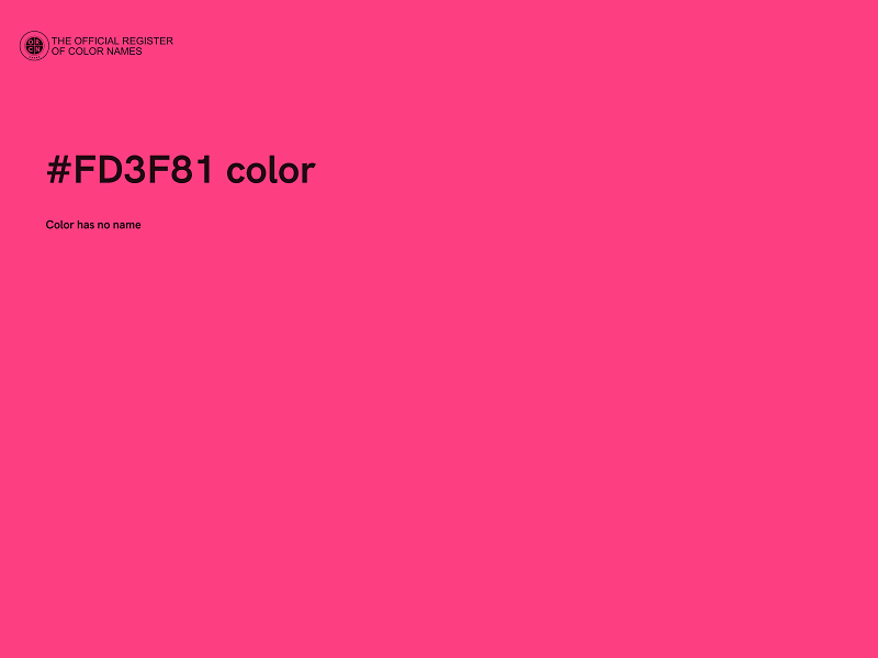 #FD3F81 color image