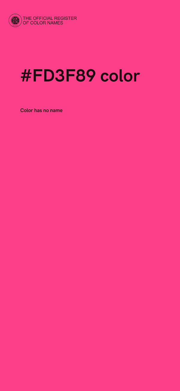 #FD3F89 color image