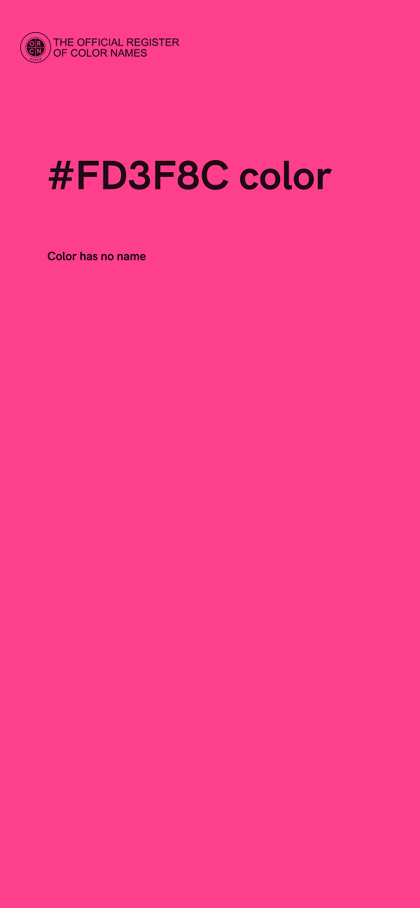 #FD3F8C color image
