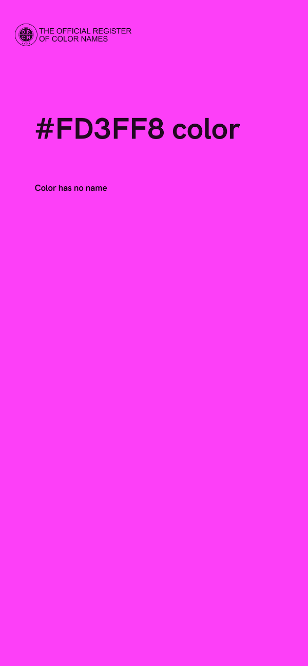 #FD3FF8 color image