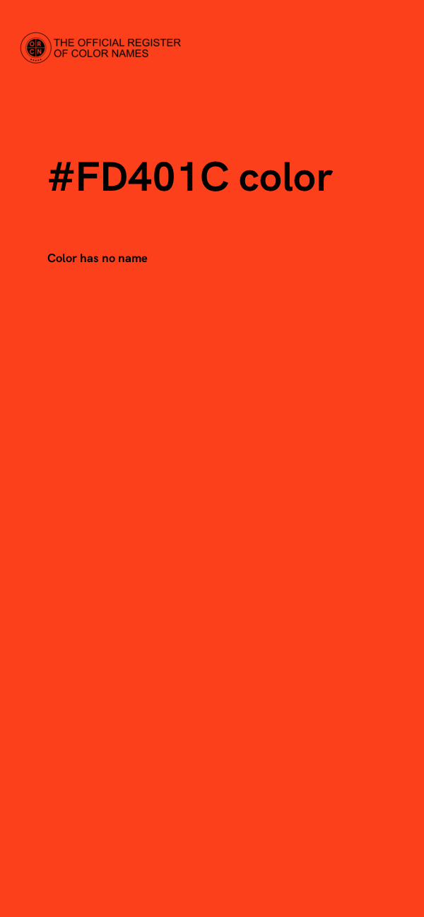 #FD401C color image