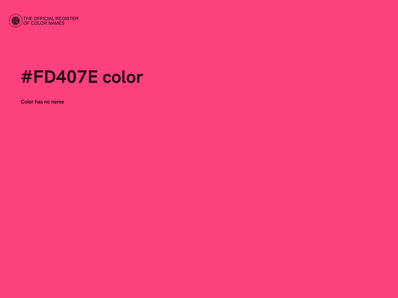 #FD407E color image