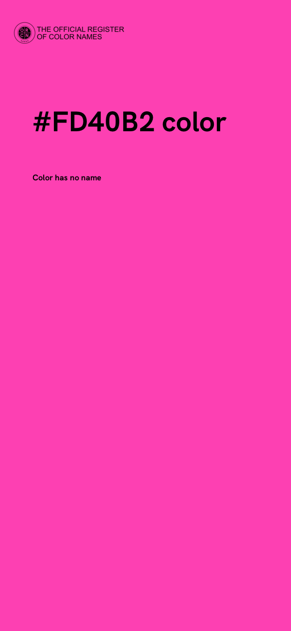 #FD40B2 color image