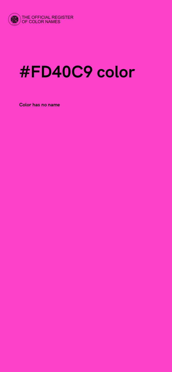 #FD40C9 color image