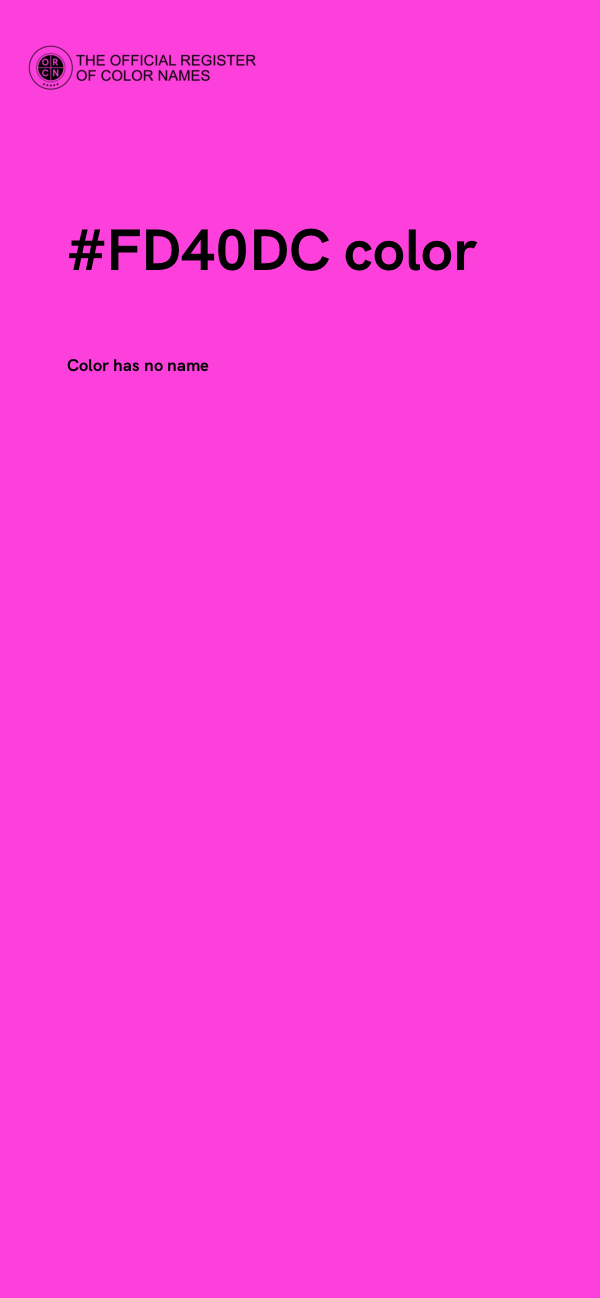 #FD40DC color image