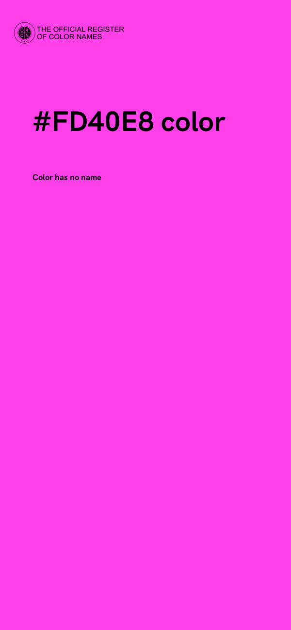 #FD40E8 color image