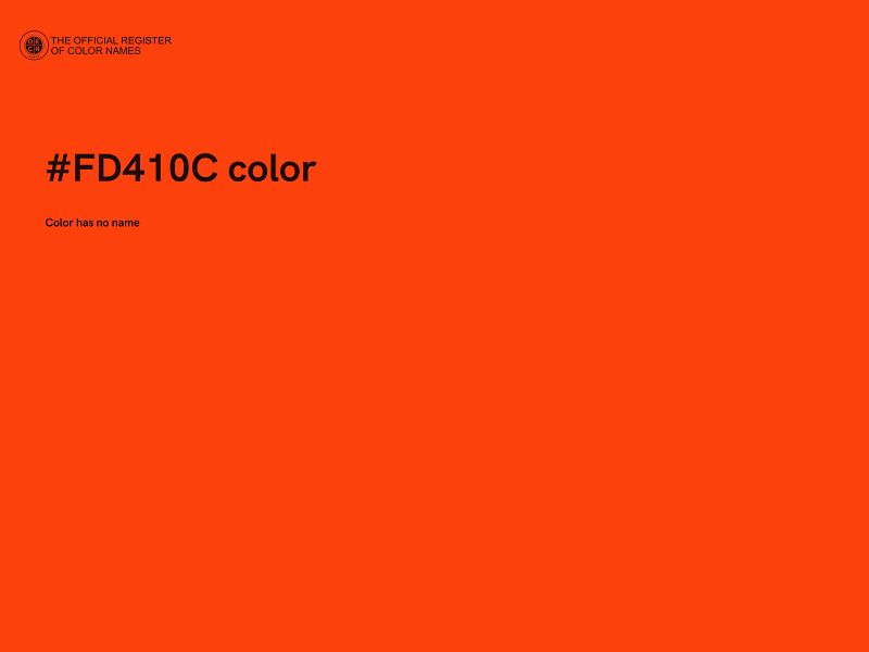 #FD410C color image