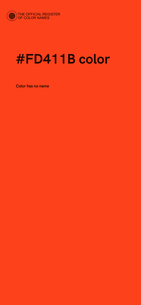 #FD411B color image