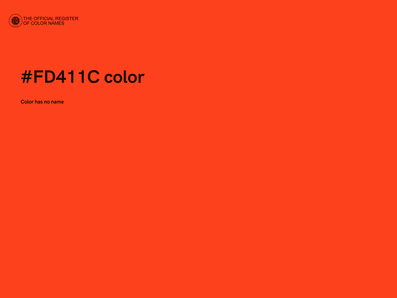 #FD411C color image