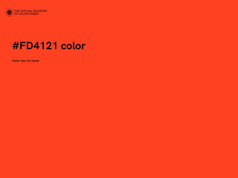 #FD4121 color image