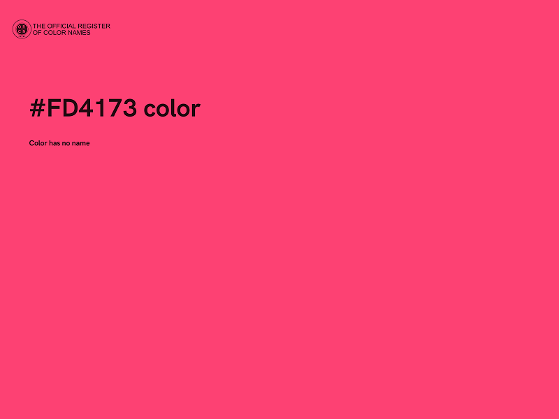 #FD4173 color image