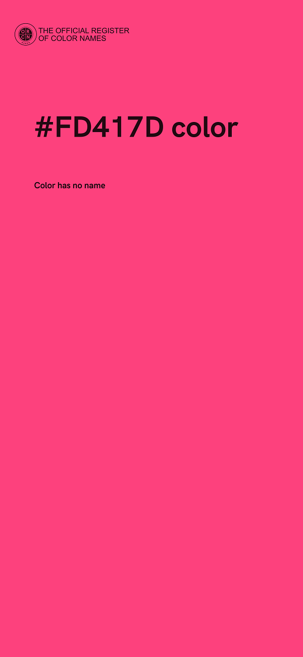 #FD417D color image