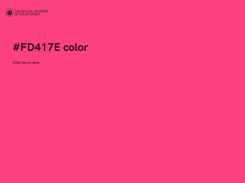 #FD417E color image