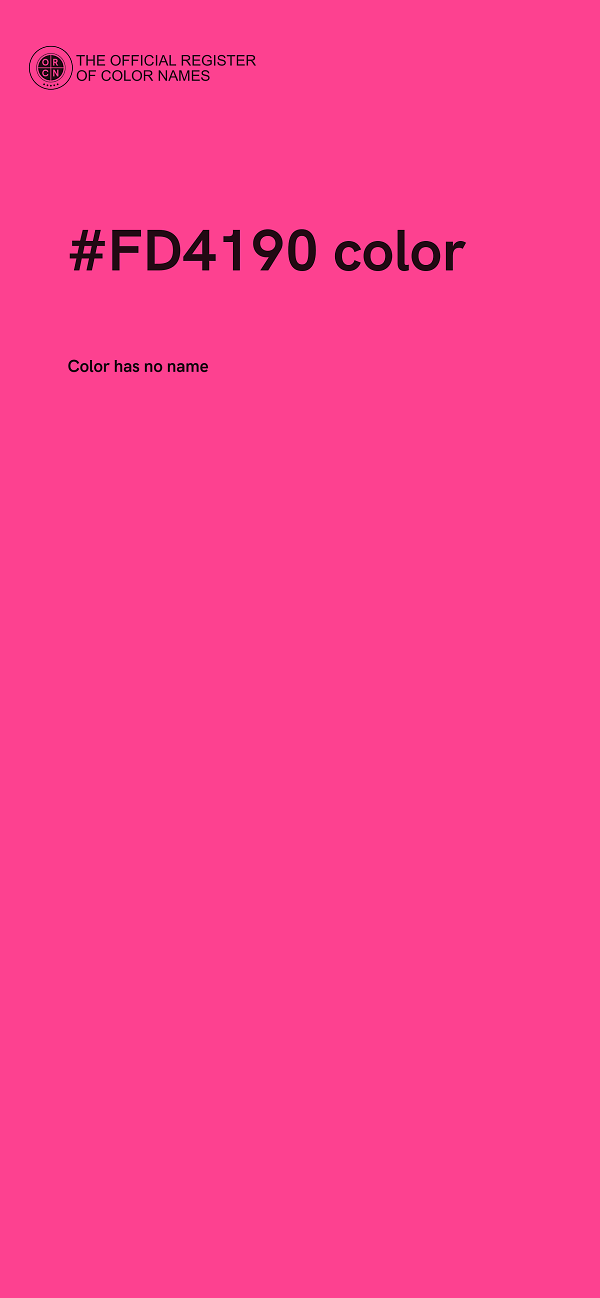 #FD4190 color image