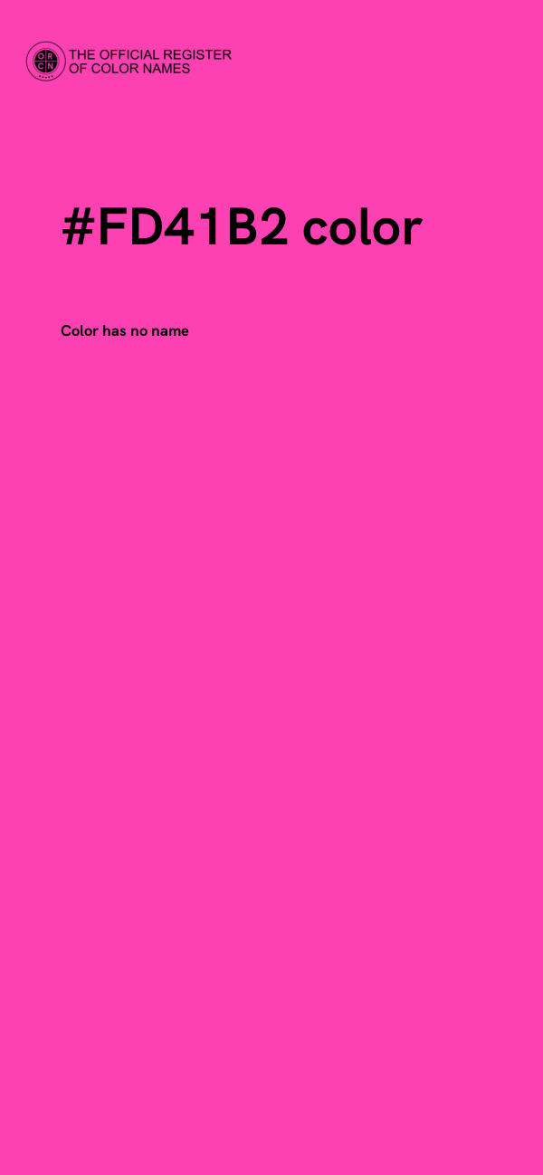 #FD41B2 color image