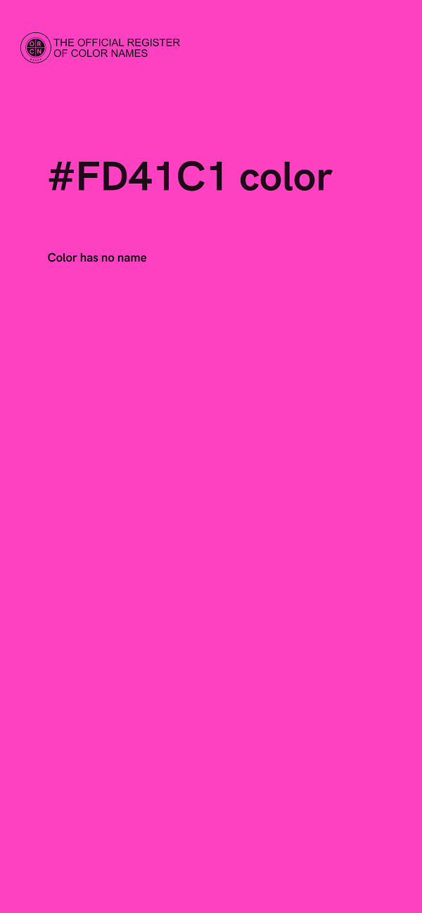 #FD41C1 color image