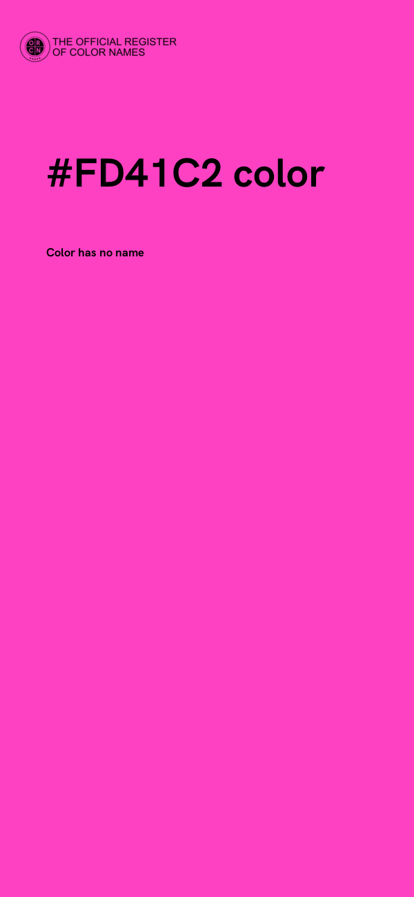 #FD41C2 color image