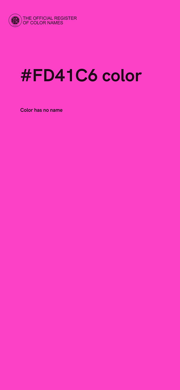 #FD41C6 color image