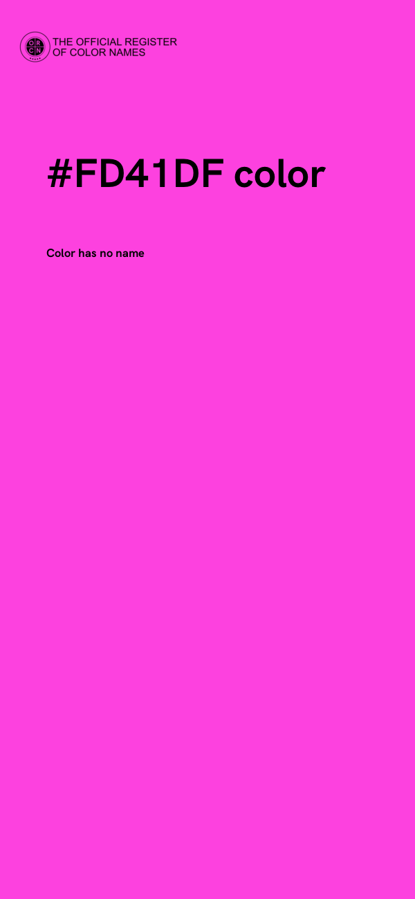 #FD41DF color image