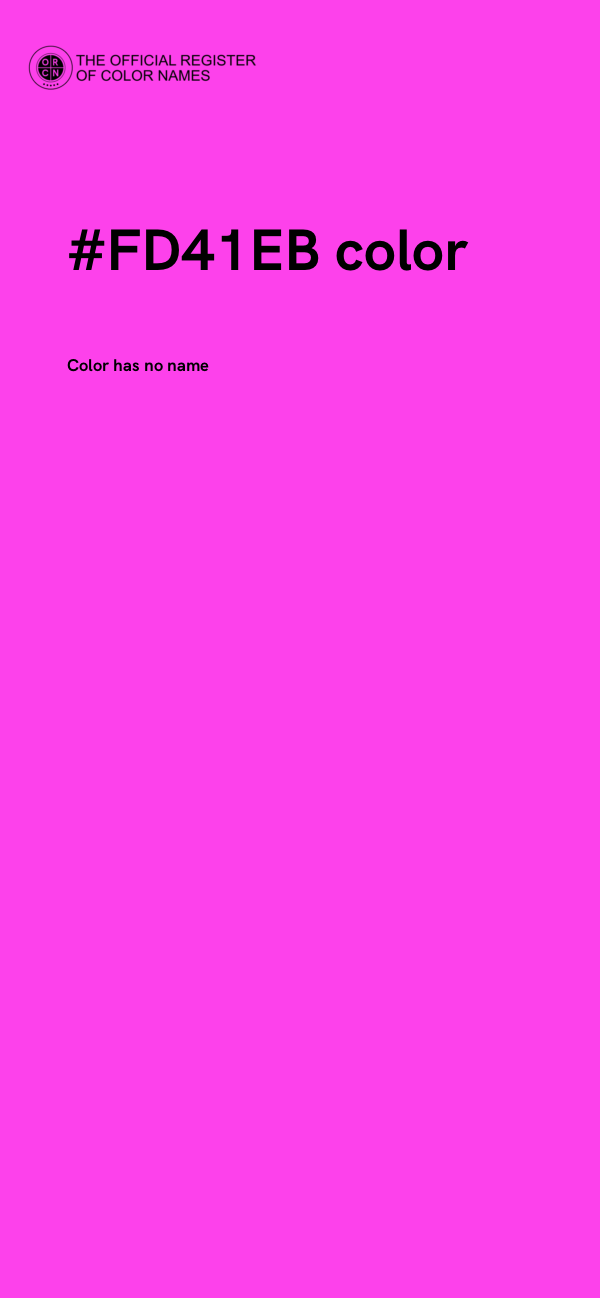 #FD41EB color image